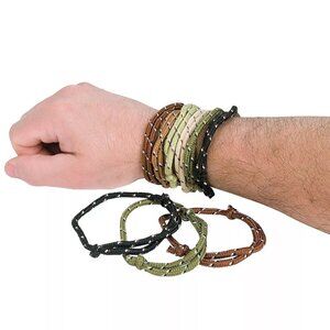 72 Camouflage Friendship Rope Bracelets Party Favors Treasure Box Military